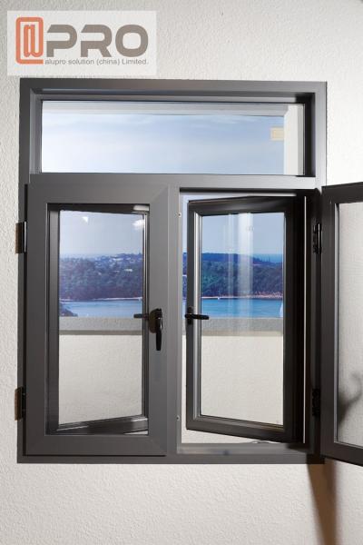 A ruptura térmica Windows de alumínio de Unbreakbale balança o estilo aberto construído no caixilho da porta do caixilho das cortinas, caixilho dobro