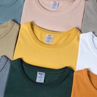 Style occasionnel lourd de l'ajustement 300g de T-shirts sans couture lâches de blanc