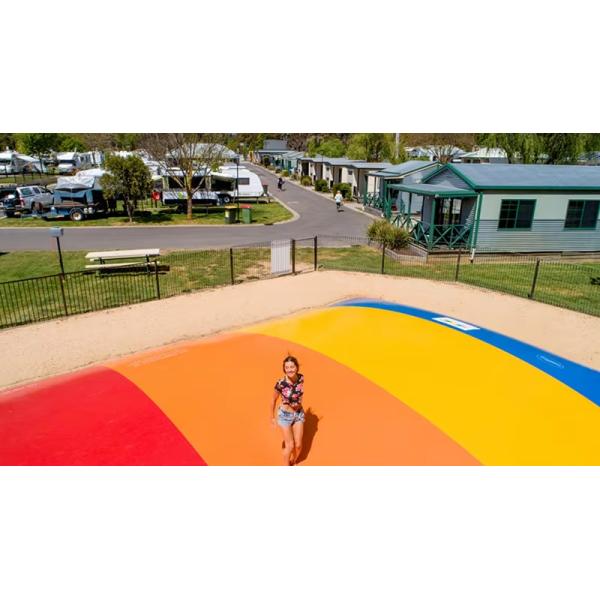 PVC Inflatable Jump Pillow Outdoor Kangaroo Jumper Inflatable White Jumping Clouds