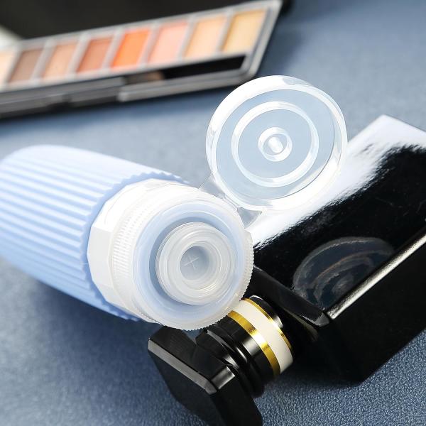 3oz/90ml Silicone Travel Bottles For Toiletries TSA Approved