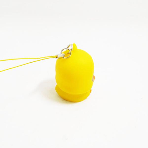 Novelty Eco-friendly soft PVC Yellow duck Keyring gifts for Decoration