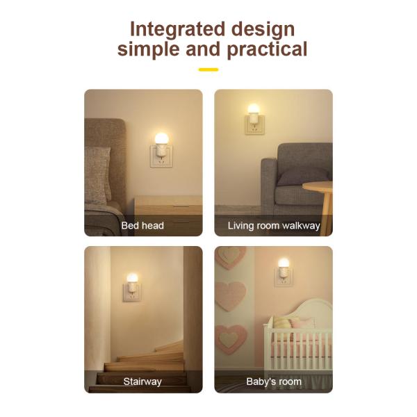Energy-saving LED Plug-in Night Light for Baby Nursing and Eye Protection in Bedroom
