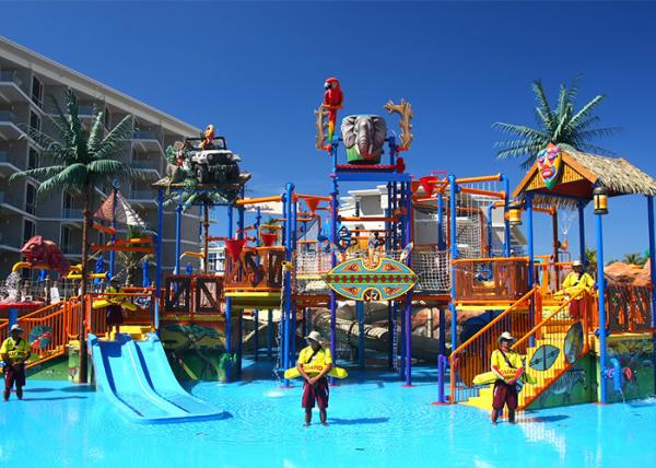 Interactive Water Aqua Park Play Slide