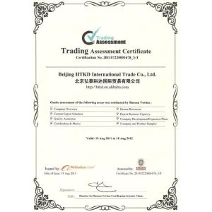 BEIJING HTKD INTERNATIONAL CO.,LTD. Certifications