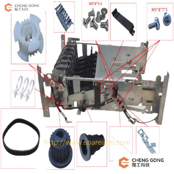 49242427000A-02-1 49242427000A021 DN100 1.6 Stack Handle Iron ATM Machine Spare Parts Diebold ATM Spare Parts