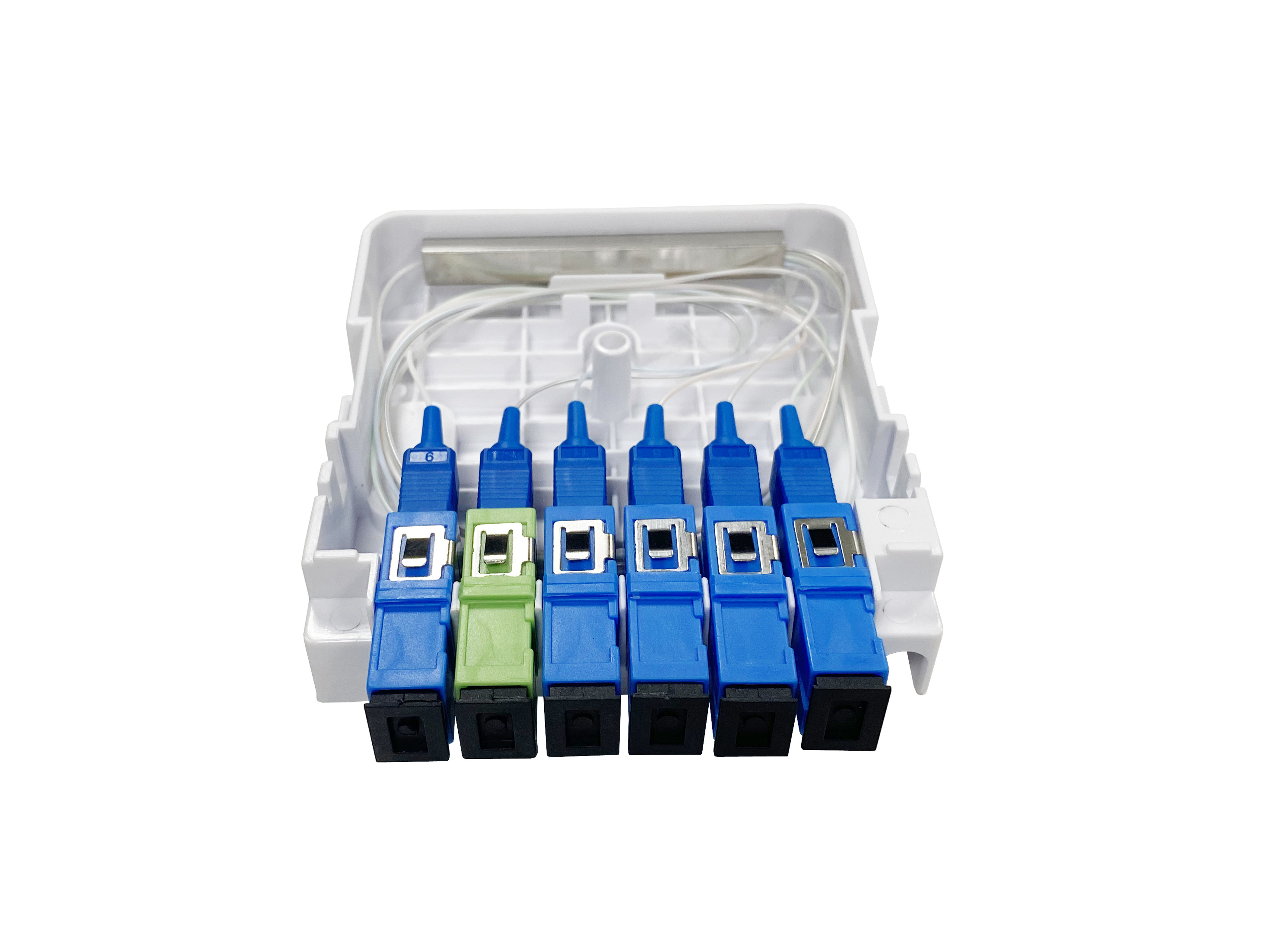 ISO Fiber Optic Termination Box Splitter Module Cassette Box 1*5 Mini PLC Splitter Box (Кассетная коробка для разделения оптических волокон)
