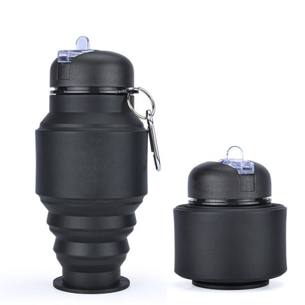 Путешествие Портативный спортивный складной бутылка с водой Силикон многоразовый протекающий складной для тренажерного зала