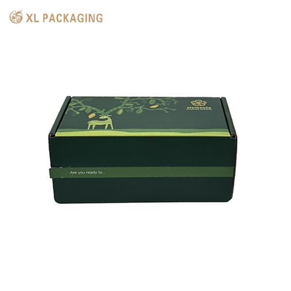 Flat Pack Chocolate Mailer Box | One Piece Easy Assembly Corrugated Box with Perforated Tear Strip For Food Gift