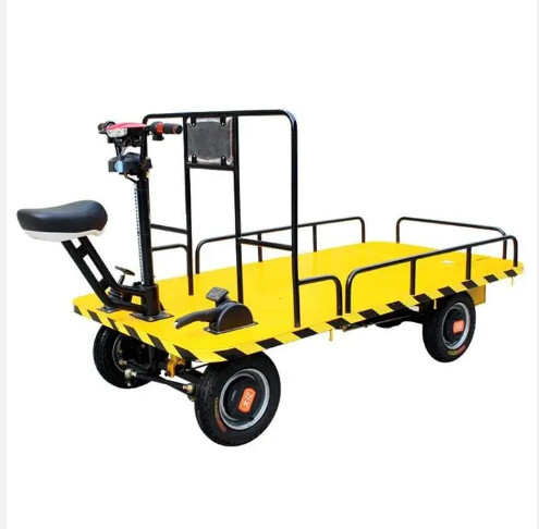 Electric Four-wheel Flat Car Shop Car Electric Car Warehouse Cargo Flat Car