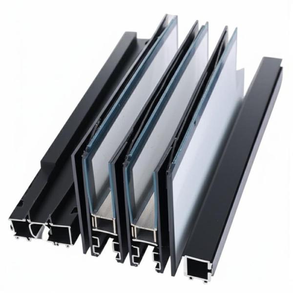 Pression de vent 2,5kpa Rideau en verre unifié enveloppé en aluminium