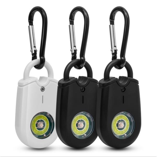 LED Personal Safety Alarm Devices For Seniors Outdoor Mountaineering Carabiner 6.9KG