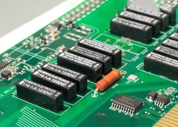 0.25mm PCB Circuit Board Assembly FR-4 Black For Industrial Control