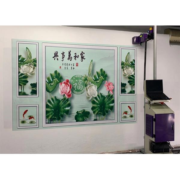 720X1440DPI DX-10 Printhead Wall Mural Printer CMYK Ink