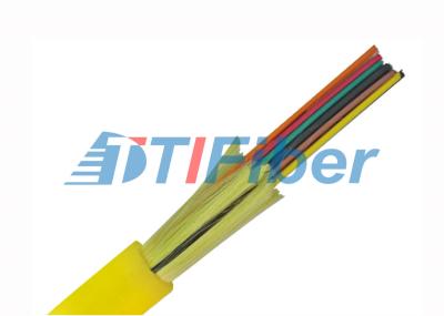 Estrutura da distribuição de cabo de fibra ótica de 96 núcleos para o cabo de remendo interno da fibra