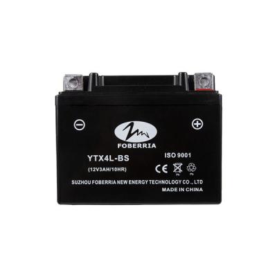 12V 3ah AGM Rechargeable Motorcycle Lead Acid Battery OEM ODM