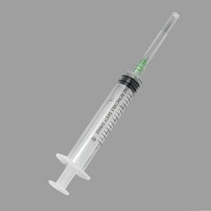 Disposable Medical Supply 3 Parts Retractable Safety Syringe with Needle