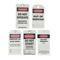Industry Equipment Locked Out Pvc Safety Lockout Tag Warning Tags