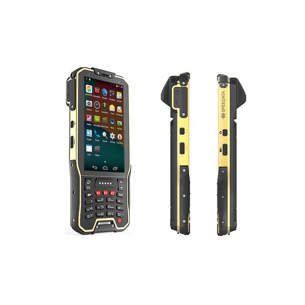 Handheld RFID Android Barcode Scanners With Display / Keypad NFC Integrated