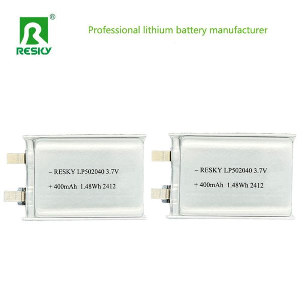 Flat Lithium Battery Cell 502040 3.7v 400mAh Rechargeable Li-ion Polymer Battery Packs
