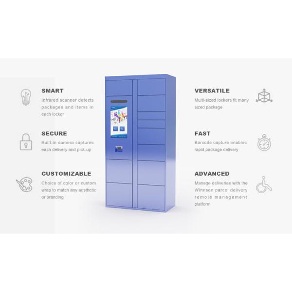 Armario expreso elegante de la entrega del paquete del armario con el sistema teledirigido