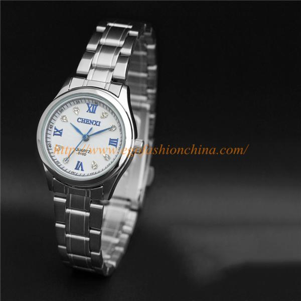 010D Fashion Jewelry Wholesale Stainless Steel Watches Quartz Analog Watch Couple Watch
