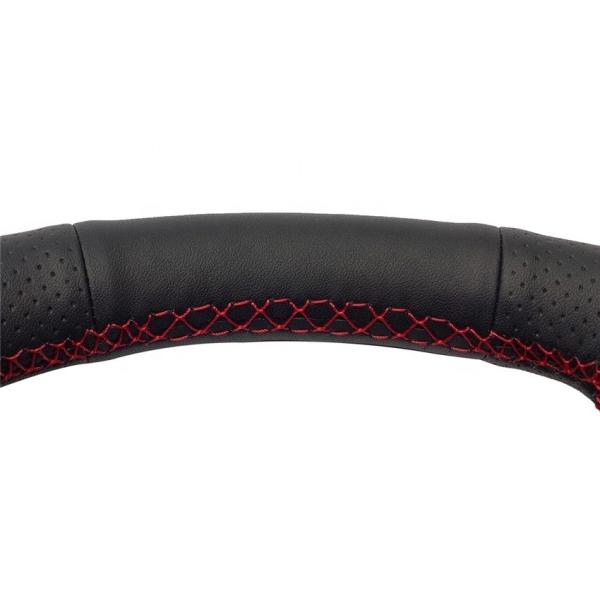 Handmade Sewing Car Steering Wheel Cover Leather for Toyota Tundra for Toyota Sienna  for Toyota Highlander