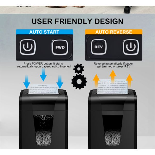 20L 10 sheets Micro Cut Paper Shredder