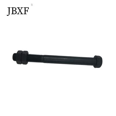 Hex Head Excavator Track Pad Bolts Oxide Finish Impact Resistance Customized