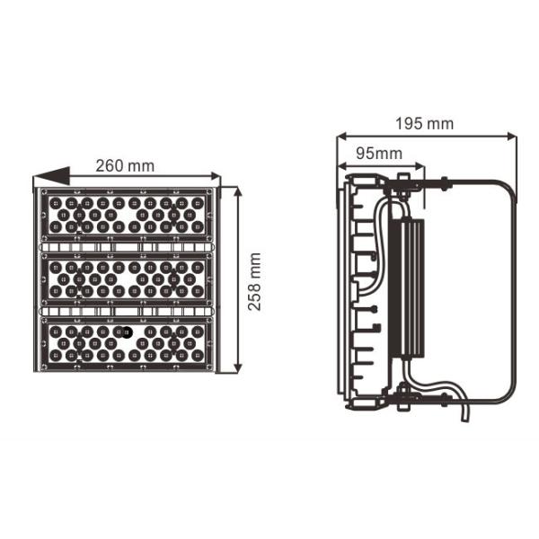 Waterproof 150W Outdoor LED Flood Lights IP66 Warm White 5 Years Warranty