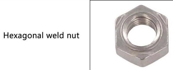 DIN928 Square Weld Nut / Automobile Industry Stainless Steel Nuts Four Angle Welding