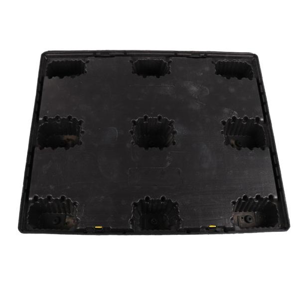10L Capacity Collapsible Plastic Crate Customized Pallet Plastic Box Blue