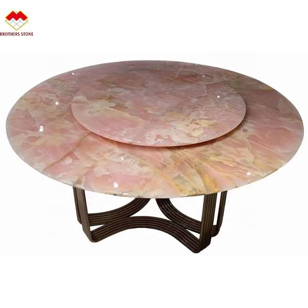 Big Slab Onyx Marble Stunning White Pink Onyx Stone for Wall Panel and Table Top