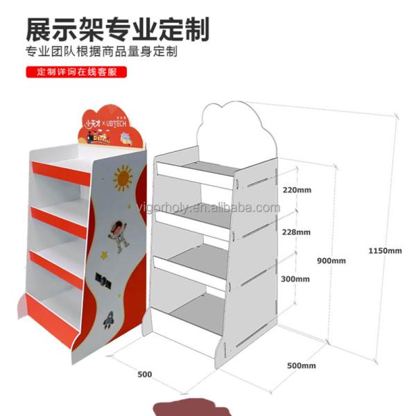 Eco-Friendly Display Rack for Chewing Gum and Canned Food Customized Round Design