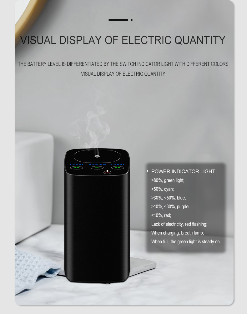 Battery Powered Wireless USB Travel Portable Home Essentials air Fresher Pure Car Essential Oil Waterless Diffuser
