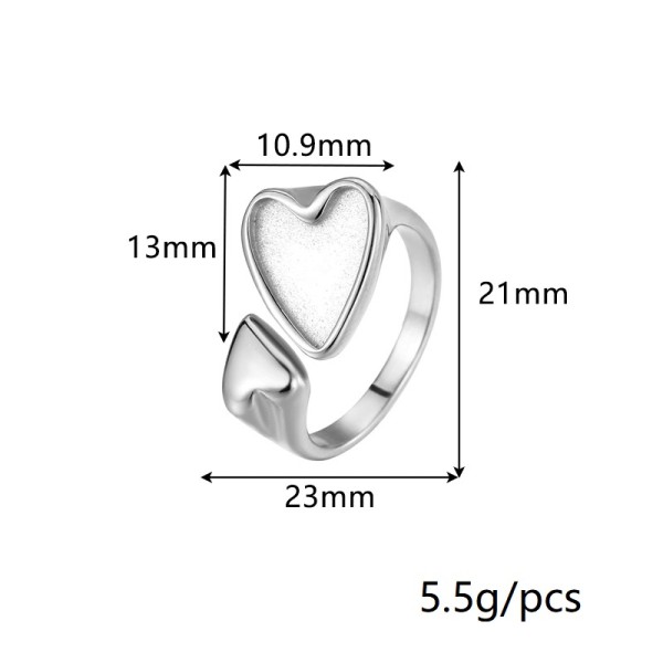 Fashion New 18K Gold Plated Stainless Steel Open Ring With Adjustable Size and a High End Irregular Jewelry Rings