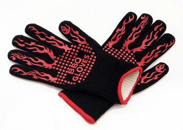 Customized Aramid Barbecue Oven Glove Handschuhe 932F Extreme Heat Resistant Glove Grill BBQ Glove for Cooking Baking
