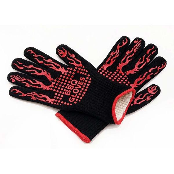 Customized Aramid Barbecue Oven Glove Handschuhe 932F Extreme Heat Resistant Glove Grill BBQ Glove for Cooking Baking