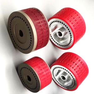 Rubber/Steel Material Red Color Wear-Resisting Suction Wheel for Folding Machine Parts and Offset Printing Accessories