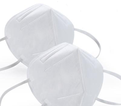 White Foldable Face Mask Non Woven Customized Size Hypoallergenic Low Resistance To Breathing