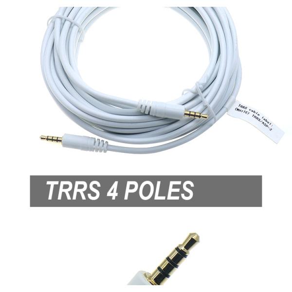 3.5mm Male to Male Female Stereo Aux Mono Jack 3 Poles TRS 4 Poles TRRS Microphone Patch Audio Extension Cable