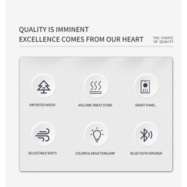 Luxury Traditional 5-6 Person Himalayan Salt Dry Sauna