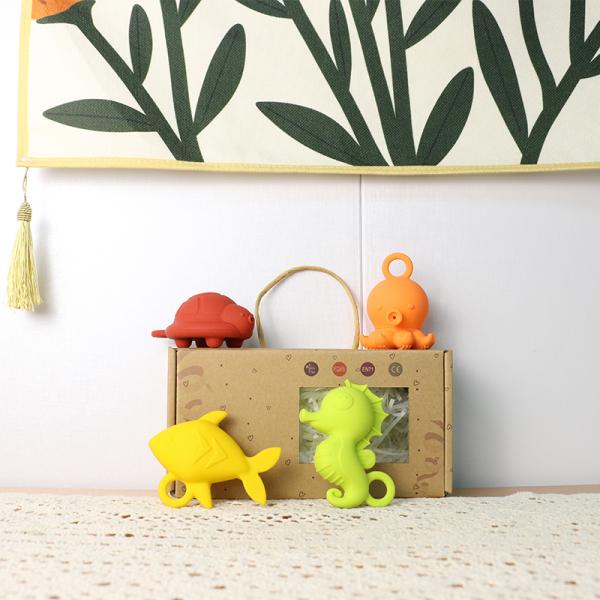 Animal Shape Silicone Bath Toys Spraying Water For Toddler Kids Gift