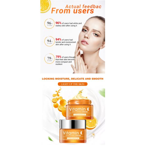 Увлажнитель стороны витамина C Unscented 30G сияя анти- старея сливк морщинки