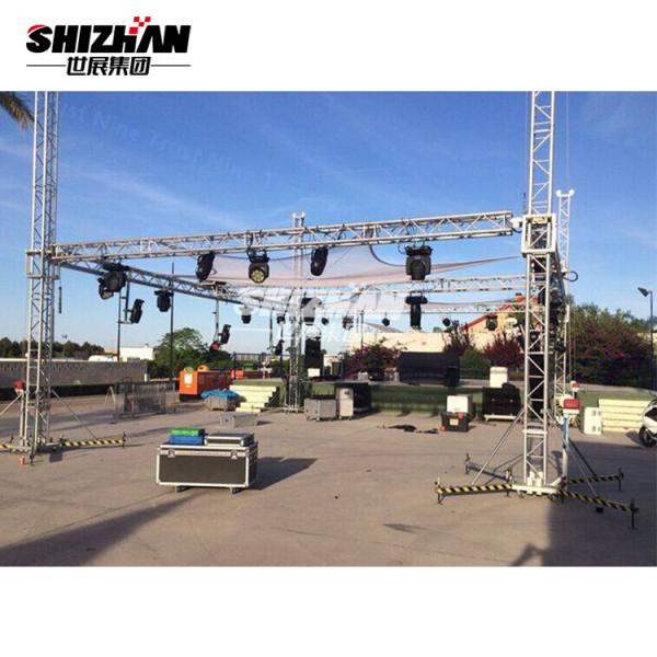 Treliça de iluminação giratória de alumínio para palco de concerto portátil ao ar livre para evento de concerto