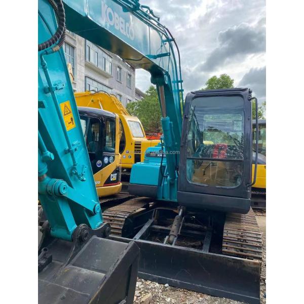 Blue Color Original Paint Used Kobelco 75 Excavator Second Hand 7.5 Ton