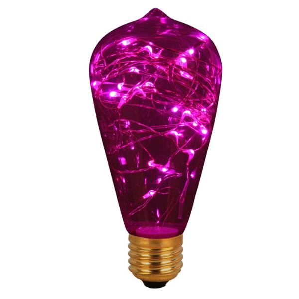 Edison S64 Decorative Filament Bulbs Cooper Wire 1.5w Led Edison Bulb E27 Dimmable
