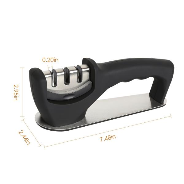 3 аксессуара 260г 205 * 62 * 73мм кухни заточника ножа домочадца этапов