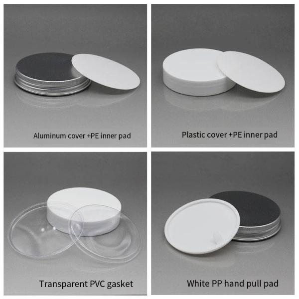 Cylinder PETG Green Plastic Jar Skin Care Packaging With Screw Top Lid