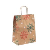 De empaquetage de papier réutilisable de impression fait sur commande en gros sac à provisions le sac de cadeau de Noël