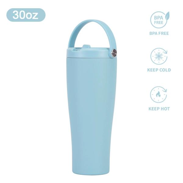 2025 Nouveau 30 oz en acier inoxydable en plein air de sport à double couche sous vide grande capacité Portable isolation tasse